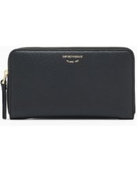 Emporio Armani - Deer-Print Myea Wallet With Wrap-Around Zip - Lyst