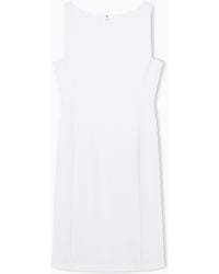 Emporio Armani - Slim Sleeveless Dress With A Boat Neckline And Back Zip - Lyst