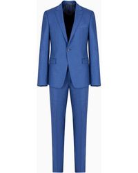 Emporio Armani - Single-Breasted Slim-Fit Suit - Lyst