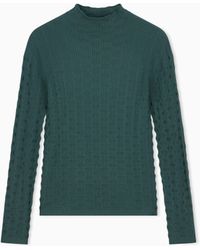 Emporio Armani - Mock Neck Sweater - Lyst