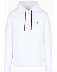 Emporio Armani - Hooded Sweatshirt With Micro Logo Patch - Lyst