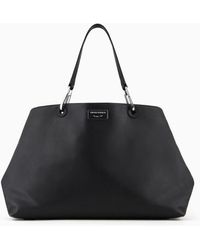 Emporio Armani - Large Myea Shopper Bag In Ecological Leather - Lyst