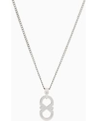 Emporio Armani - Stainless Steel Pendant Necklace - Lyst