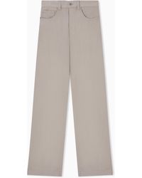 Emporio Armani - J14 Regular-Fit Linen Trousers - Lyst