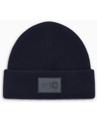 Emporio Armani - Virgin Wool Beanie Capsule Ssc Napoli - Lyst