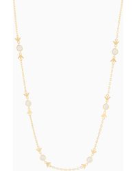 Emporio Armani - Tone Sterling Station Necklace - Lyst