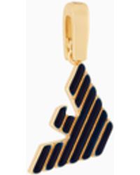 Emporio Armani - Tone Brass Charm - Lyst