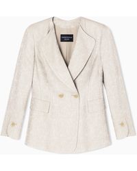 Emporio Armani - Icon Double-Breasted Jacket - Lyst