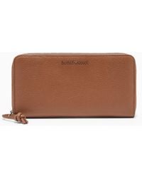 Emporio Armani - Cartera Con Cremallera Perimetral De Piel Abatanada - Lyst