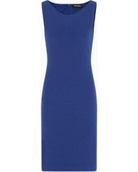 Emporio Armani - Vestido De Tubo De Punto Ottoman - Lyst