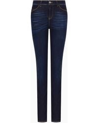 Emporio Armani - J18 High-Waisted Skinny Leg Jeans - Lyst