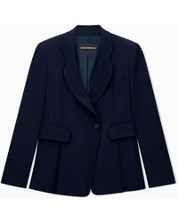 Emporio Armani - Single-Breasted Blazer - Lyst