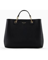 Emporio Armani - Medium Myea Shopper Bag With Deer Print - Lyst