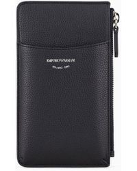Emporio Armani - Deer-print Myea Phone Case With Zip And Pockets - Lyst