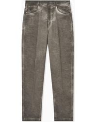 Emporio Armani - J80 Baggy Twist-Fit, Dirty-Wash Garment-Dyed Stretch-Denim Jeans - Lyst