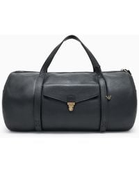 Emporio Armani - Icon Pebbled Leather Duffel Bag - Lyst