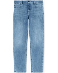 Emporio Armani - J76 Straight-Fit, Washed, 11.5-Oz Comfort-Denim Jeans - Lyst