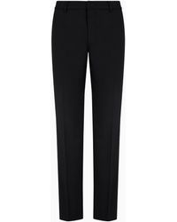 Emporio Armani - Chino-Hose Aus Leichtem Twill Aus Einer Schurwollmischung - Lyst