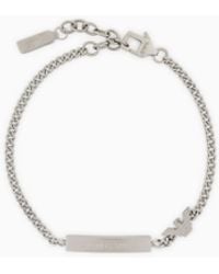 Emporio Armani - Stainless Steel Id Bracelet - Lyst