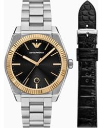 Emporio Armani - Set Orologio - Lyst