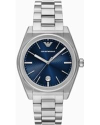 Emporio Armani - Three-Hand Date Stainless Steel Watch - Lyst