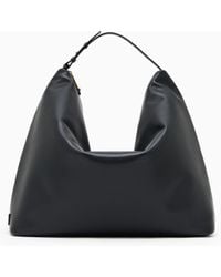 Emporio Armani - Leather Oversized Hobo Bag - Lyst