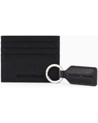 Emporio Armani - Gift Box With Card Holder And Keyring - Lyst