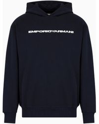 Emporio Armani - Jersey Hooded Sweatshirt - Lyst