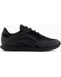 Emporio Armani - Sneakers With Mesh Details - Lyst