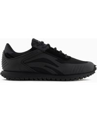 Emporio Armani - Sneakers With Mesh Details - Lyst