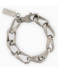 Emporio Armani - Stainless Steel Chain Bracelet - Lyst