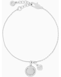 Emporio Armani - Tone Brass Pendant Bracelet - Lyst