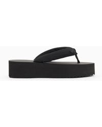 Emporio Armani - Flip-Flops With Rubber Wedge - Lyst