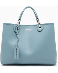 Emporio Armani - Medium Myea Shopper Bag With Deer Print - Lyst