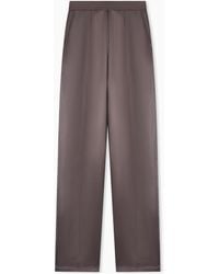 Emporio Armani - Viscose Twill Trousers - Lyst