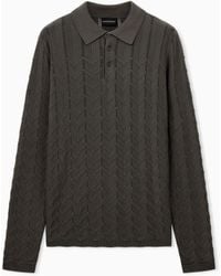 Emporio Armani - Polo Collar Sweater - Lyst