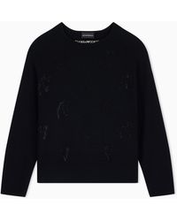 Emporio Armani - Lunar New Year Wool And Cashmere Blend Jumper - Lyst