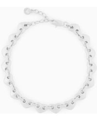 Emporio Armani - Tone Brass Heart Chain Necklace - Lyst