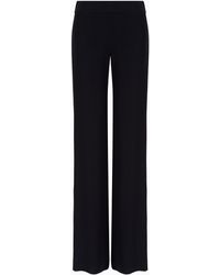 Emporio Armani - Palazzohose Aus Funktions-cady - Lyst