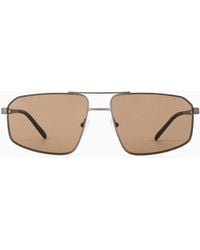 Emporio Armani - Aviator Sunglasses - Lyst
