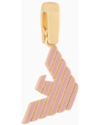 Emporio Armani - Tone Brass Charm - Lyst
