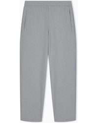 Emporio Armani - Jersey Piqué Travel Essential Pants - Lyst
