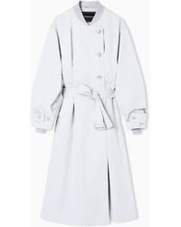 Emporio Armani - Two-Piece Effect Trench Coat - Lyst