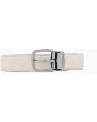 Emporio Armani - Suede Belt - Lyst