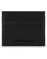 Emporio Armani - Tumbled Leather Card Holder - Lyst
