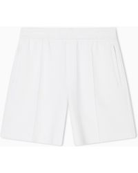 Emporio Armani - Double-Jersey Bermuda Shorts With Ribs - Lyst