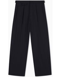 Emporio Armani - Icon Technical Seersucker Trousers - Lyst