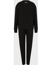 armani tracksuit moletom com capuz