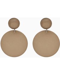 Emporio Armani - Round Pendant Earrings - Lyst