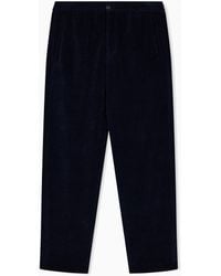 Emporio Armani - Signature Capsule Collection Ribbed Chenille Trousers - Lyst